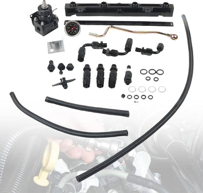 Bethesda Industrial K20 K24 Tucked Fuel Line System Kit for K-Series K-Swaps DC2 EG EK Civic Integra