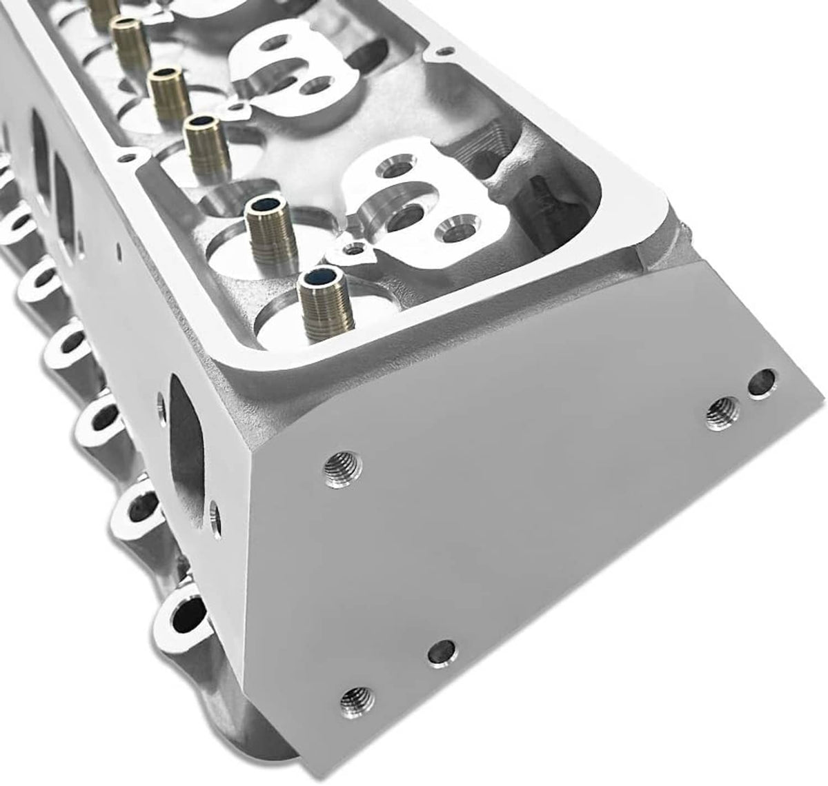 Bethesda Industrial 1 Pair For Chevy SBC 283 302 350 400 Bare Cylinder Heads 205cc/64cc Angle Plug