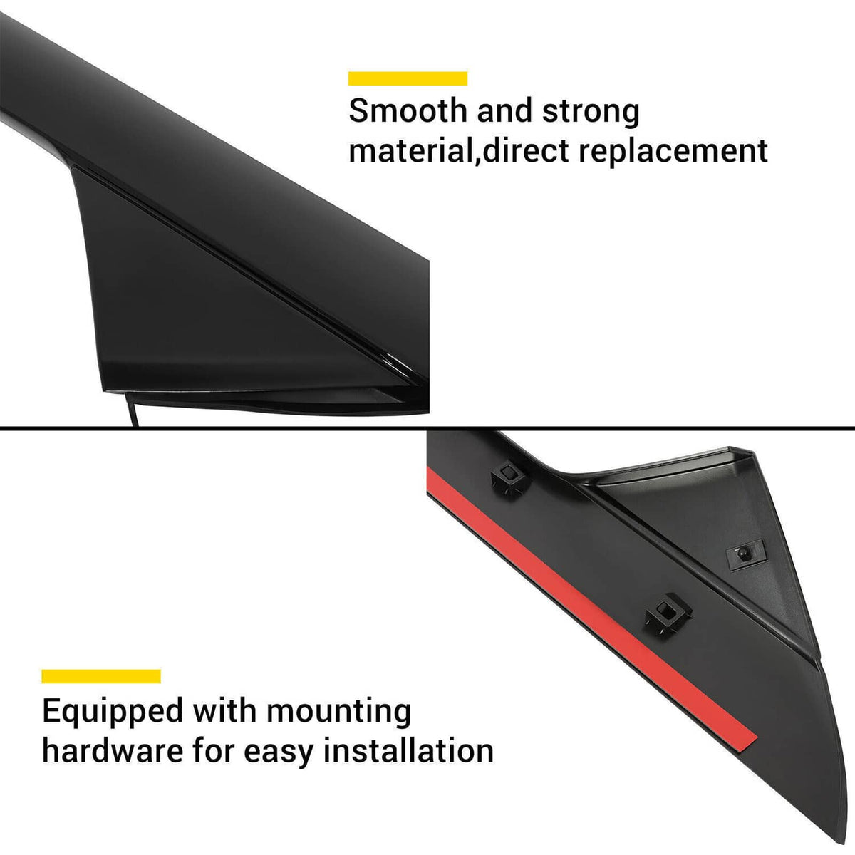 Bethesda Industrial 2 Pairs Left Right Side Windshield A-Pillar Molding Trim for 11-19 Ford Explorer