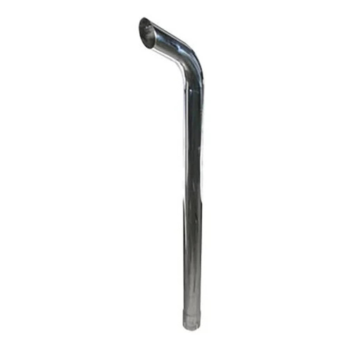 Bethesda Industrial Exhaust Stack 53" x 3-1/2" Extended Curved Chrome