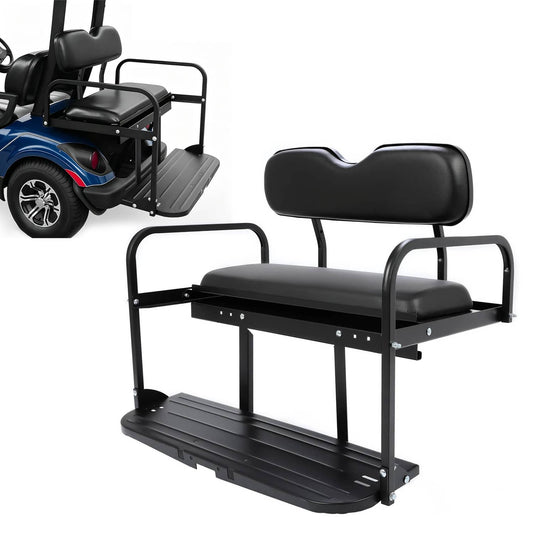 Bethesda Industrial For Yamaha G2 G9 Gas Electric Folding Fold Black Golf Cart Rear Back Seat Kit
