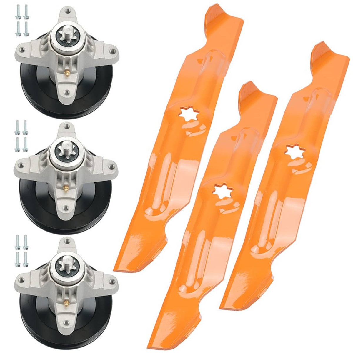Bethesda Industrial 50" Deck Spindle & Blade Kit For Troy Bilt RZT 50 Mustang XP 50" Deck 618-04125