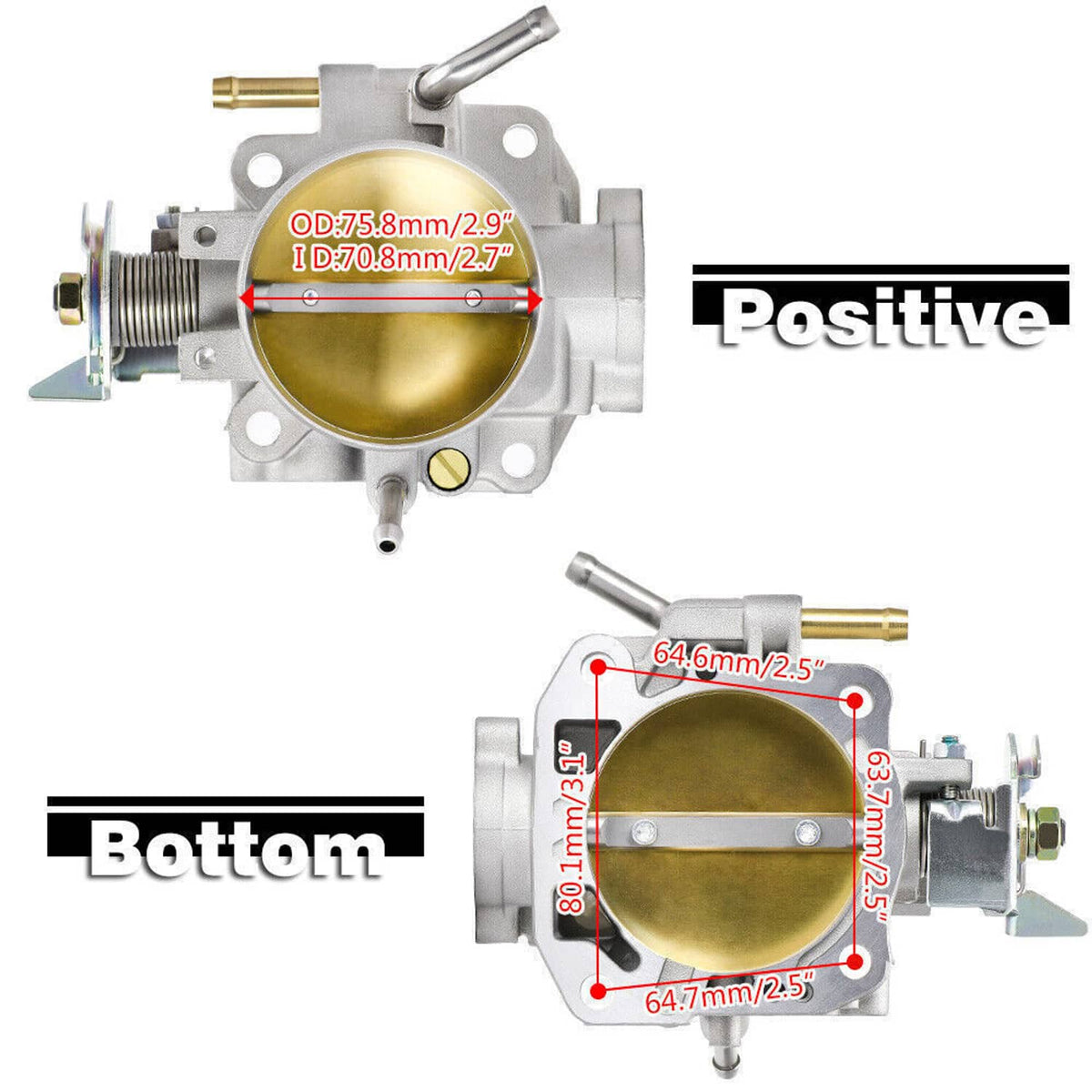 Bethesda Industrial 70mm Throttle Body W/ TPS & MAP Sensor For Honda Civic Integra B/D/F/H B18C B16A
