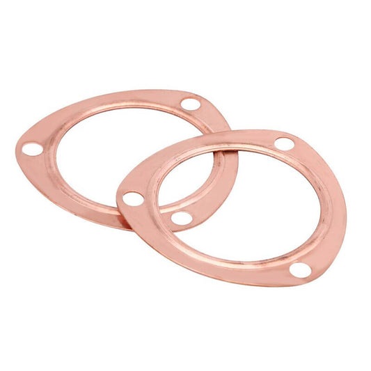 Bethesda Industrial 2PCS 3" Copper Header Exhaust Collector Gaskets Flanges Universal 3 Bolt