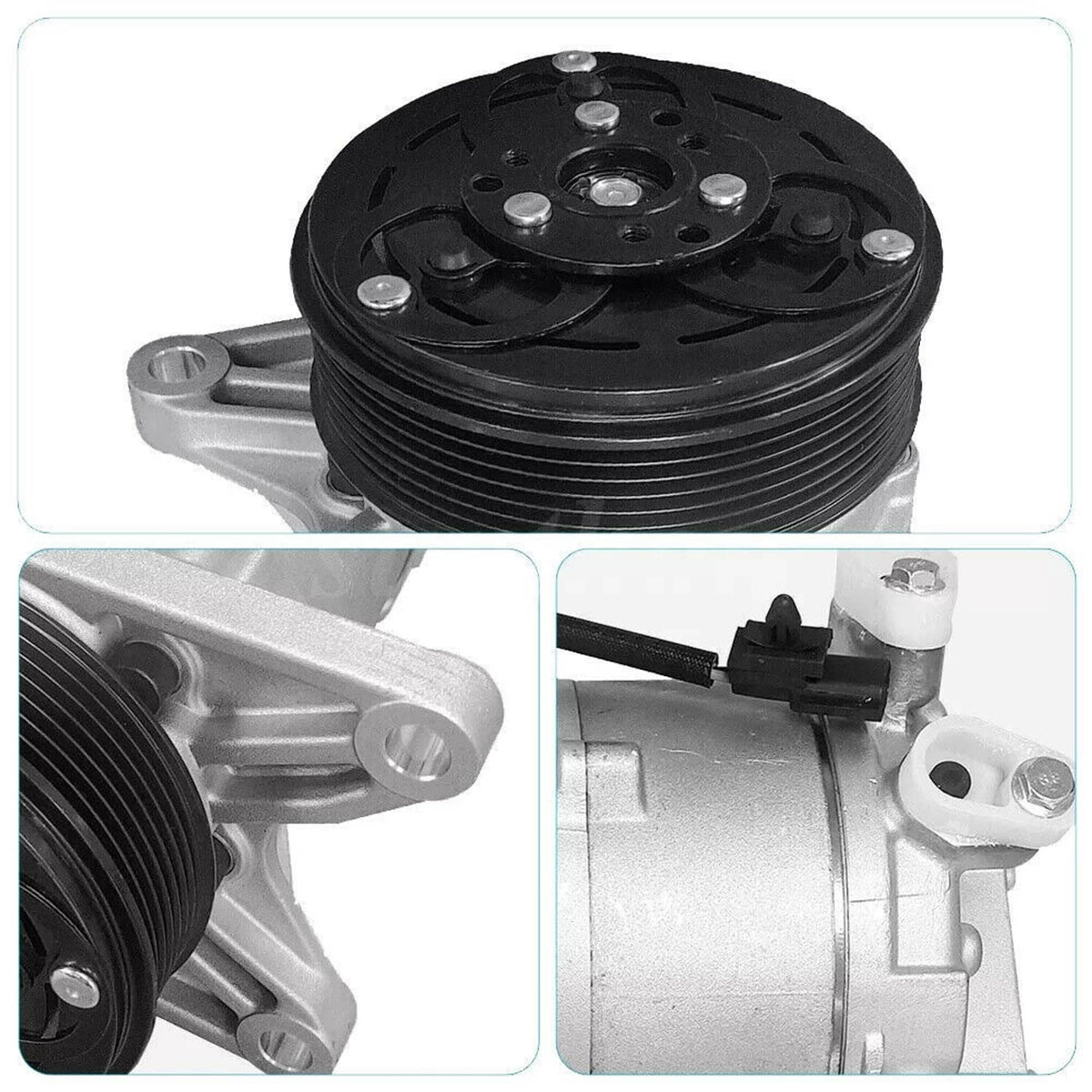 Bethesda Industrial Compressor For 2009-2014 Nissan Maxima Murano Quest 14-19 Infiniti QX60 7 Groove