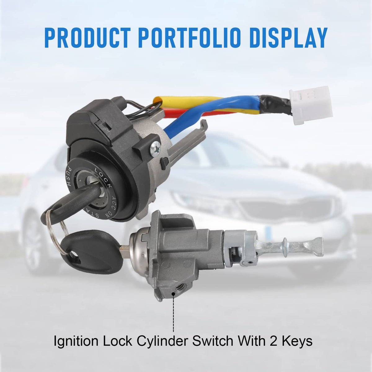 Bethesda Industrial Ignition Lock Cylinder Switch W/ Keys For 2011-2015 Kia Optima 2013-2017 Rio NEW