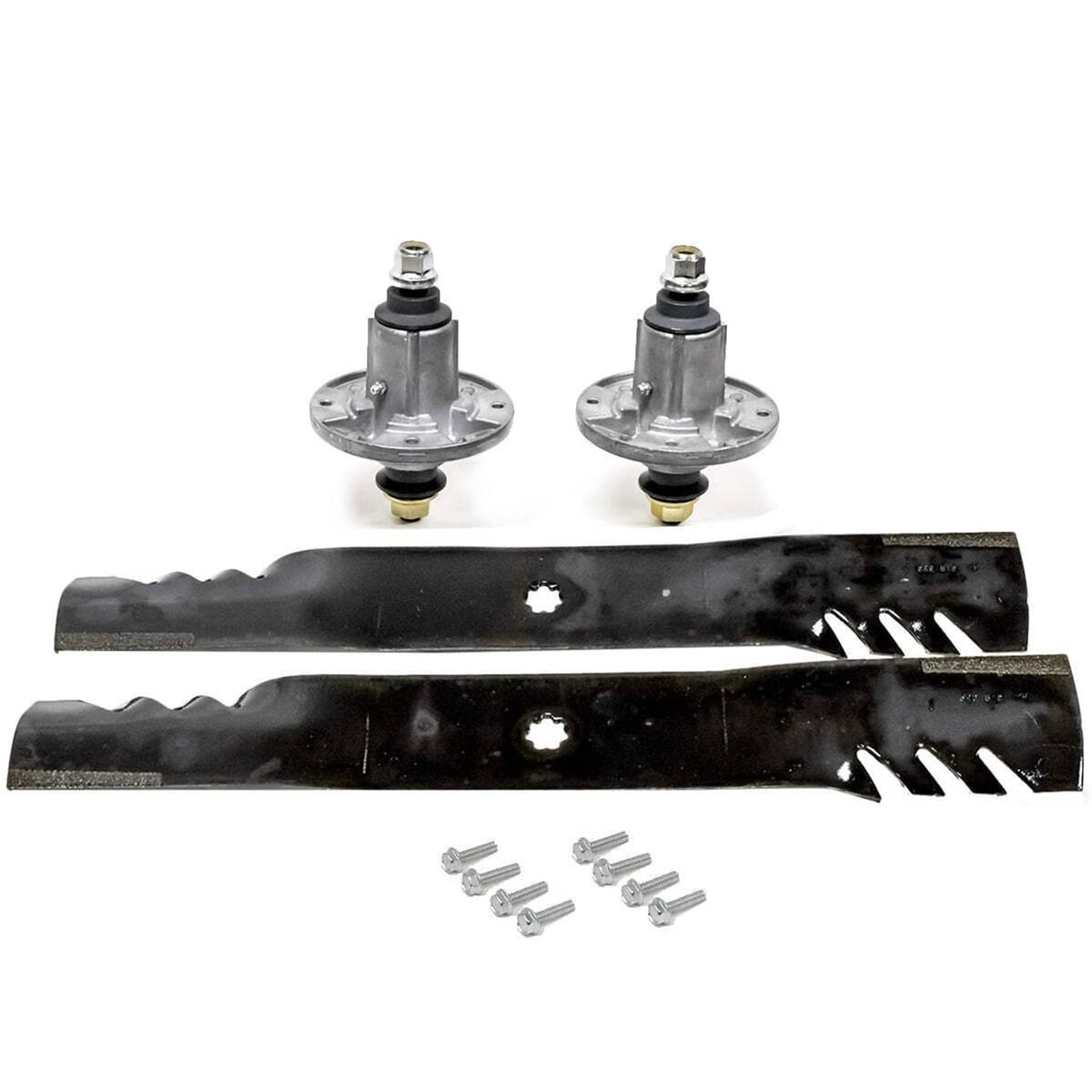 Bethesda Industrial Spindle Gator Blades for John Deere X110 X120 Scotts L1742 L17.542 Sabo 108-14.5