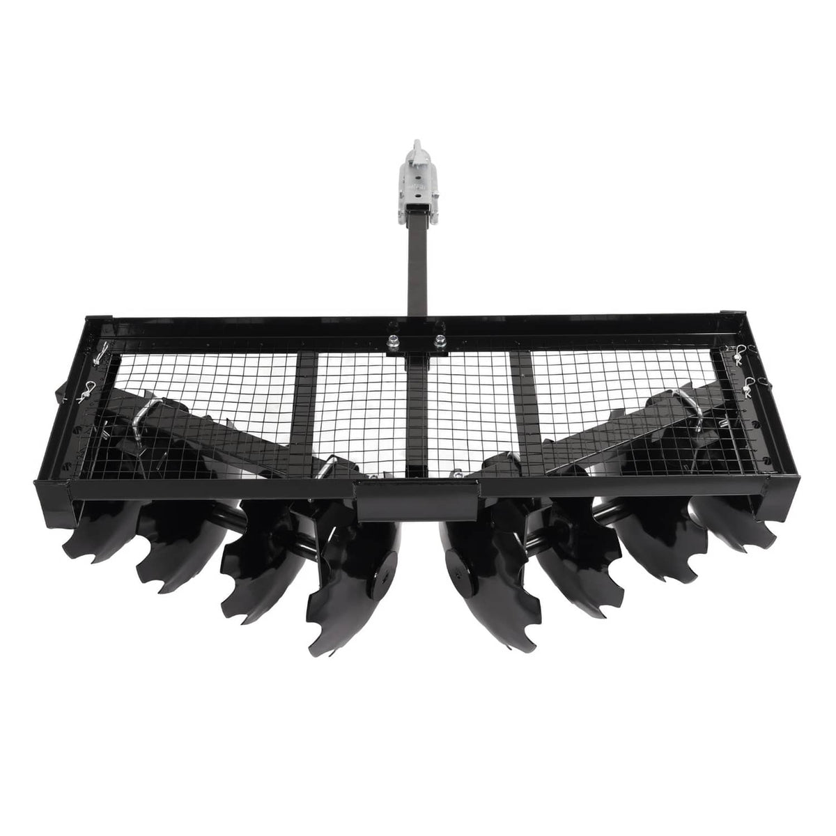 Bethesda Industrial Tow-Behind Notched Disc Harrow 4FT For ATV UTV Trailer Tilling W/ A 2" Towball