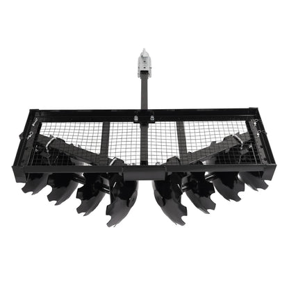 Bethesda Industrial Tow-Behind Notched Disc Harrow 4FT For ATV UTV Trailer Tilling W/ A 2" Towball