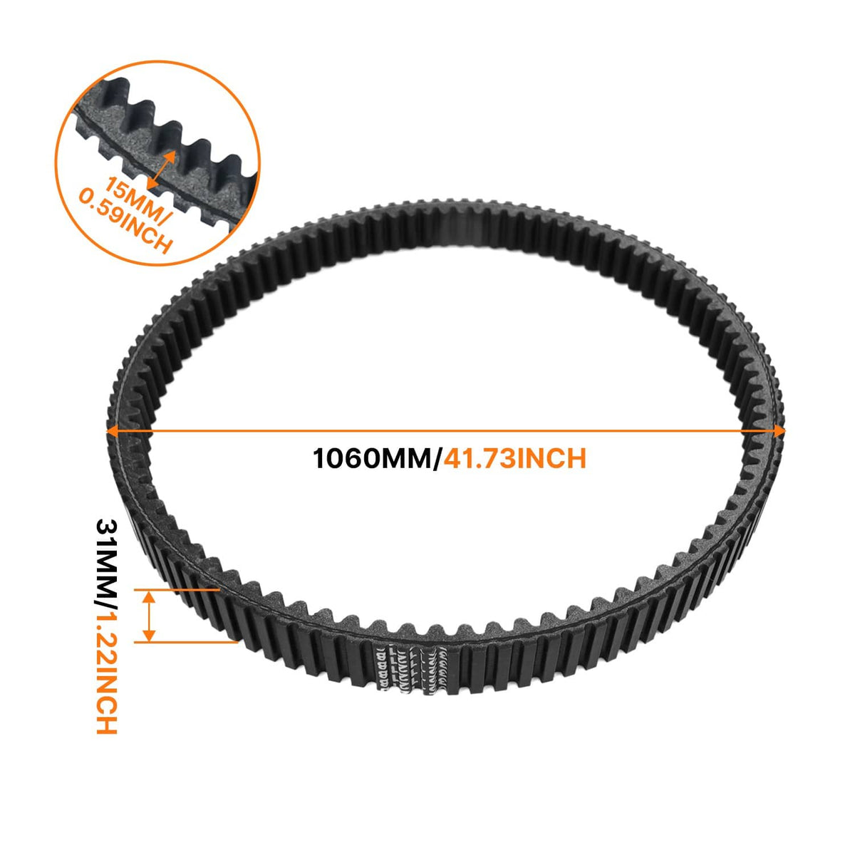 Bethesda Industrial Clutch Drive Belt For Polaris Polaris Ranger 570 / Ranger 570 NSTR 2022-2026