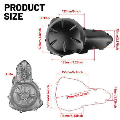 Bethesda Industrial For Kawasaki Ninja 650 2009-2016 ER-6N 2009-2010 Engine Stator Crankcase Cover