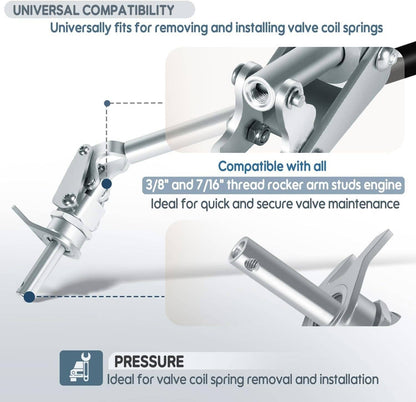 Bethesda Industrial Proform Valve Spring Compressor Remove Stud Mount FOR all 3/8" & 7/16" 66784