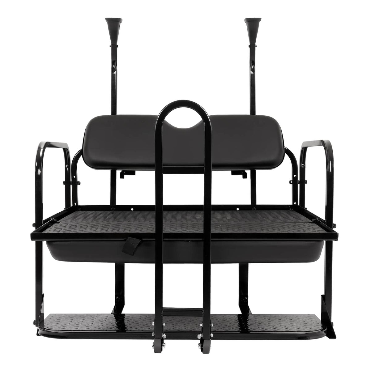 Bethesda Industrial Rear Flip Seat Back Seat Kit For Club Car PRECEDENT/TEMPO Golf Cart w/ Grab Bar