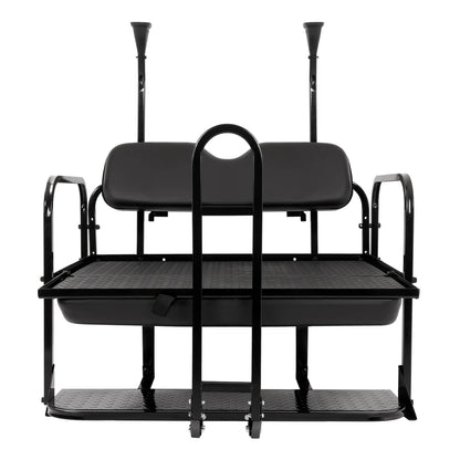 Bethesda Industrial Rear Flip Seat Back Seat Kit For Club Car PRECEDENT/TEMPO Golf Cart w/ Grab Bar