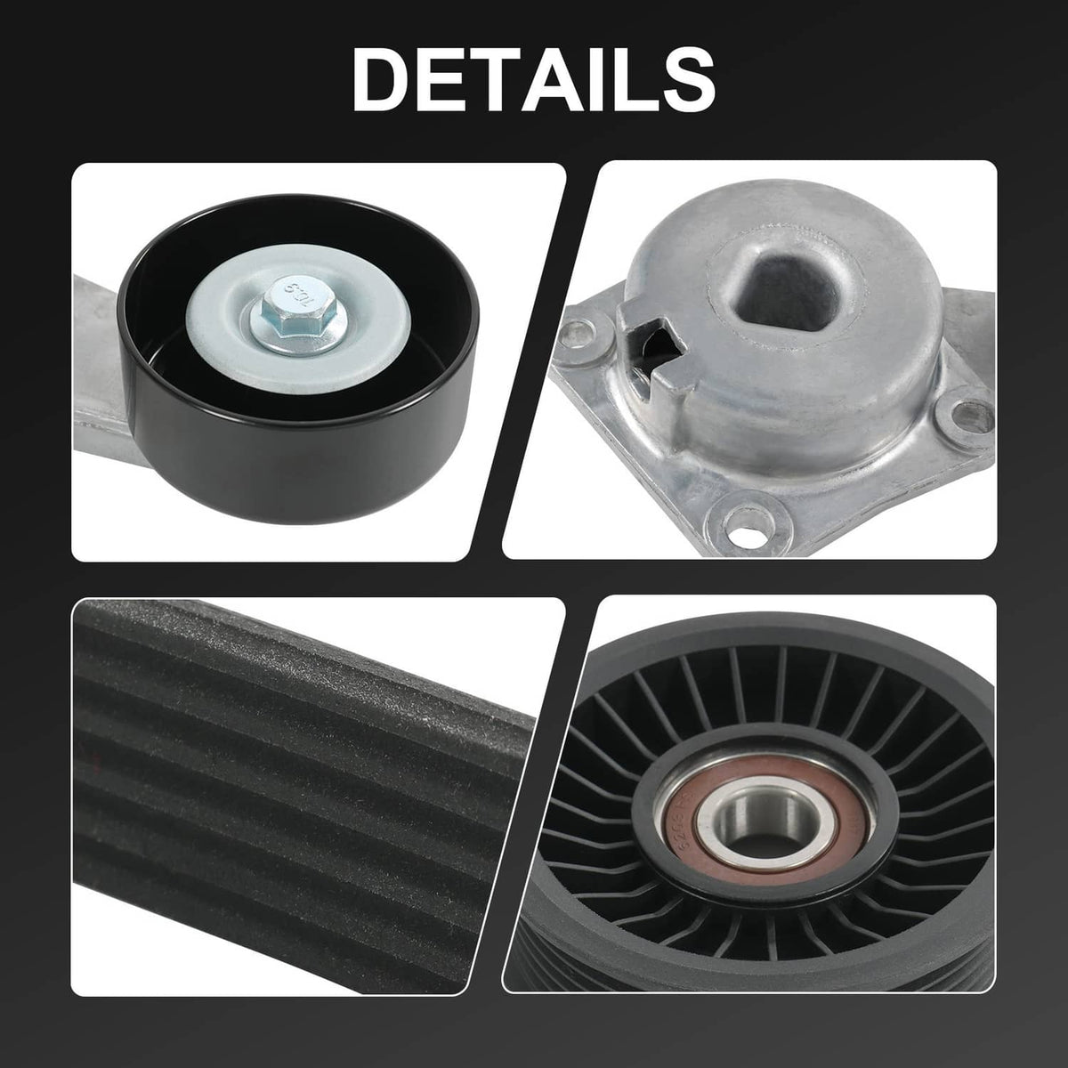 Bethesda Industrial Serpentine Belt Drive Component Kit Fit 2005-2014 Ford F-150 Lincoln Mercury V8