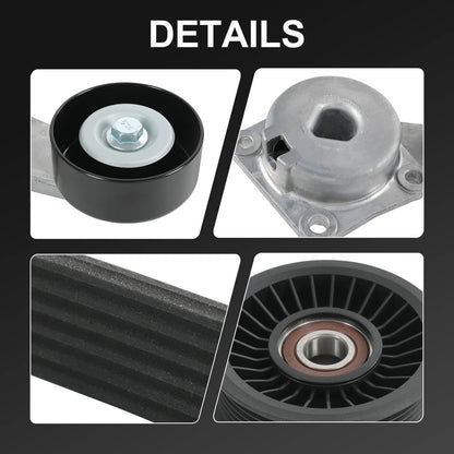 Bethesda Industrial Serpentine Belt Drive Component Kit Fit 2005-2014 Ford F-150 Lincoln Mercury V8