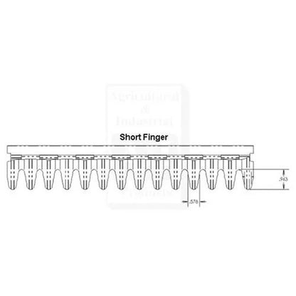 Bethesda Industrial Bottom Sieve - Short Finger fits Case IH 1644 1666 2144 2166 2344 2366 1994961C5