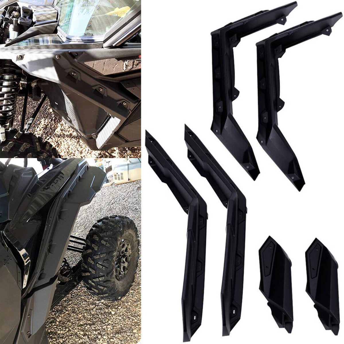 Bethesda Industrial UTV Extended Fender Flares Kits For Can-Am Maverick 1000 MAX 2017-2023 715002973