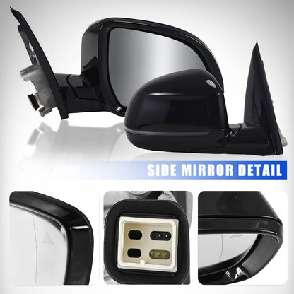 Bethesda Industrial Fits BMW 320i 330i 330e 2019-2023 Passenger Right Mirror With Blind Spot Black