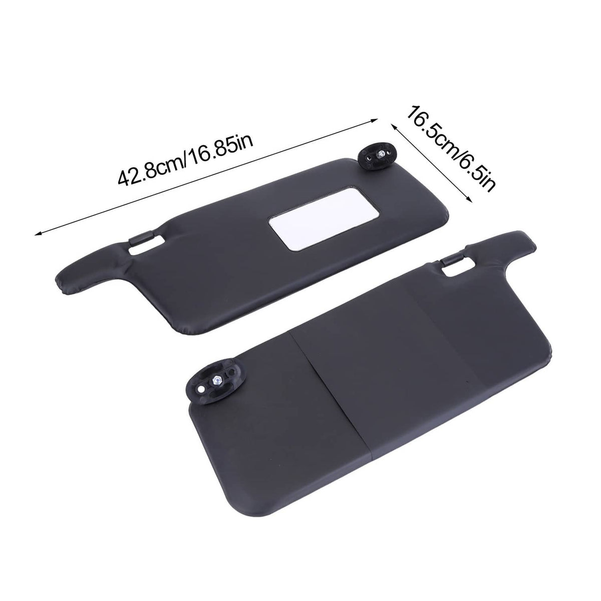 Bethesda Industrial Black For 1996-2001 Honda Civic Sun Visors Left Driver & Right Passenger Set