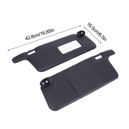 Bethesda Industrial Black For 1996-2001 Honda Civic Sun Visors Left Driver & Right Passenger Set