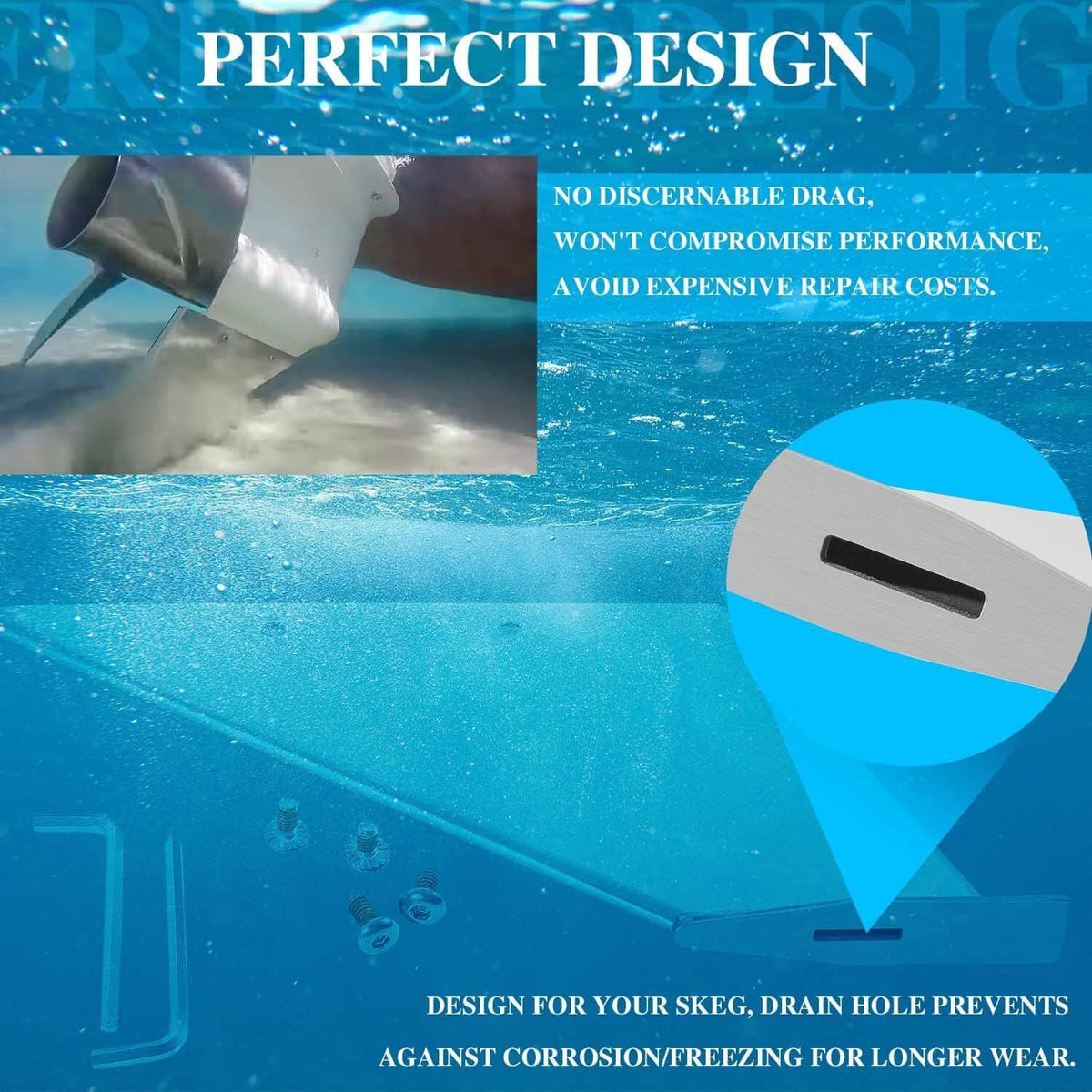 Bethesda Industrial 27061 Skeg Guard Stainless Steel Protective Skeg for Mercury 4 Stroke,2 Stroke