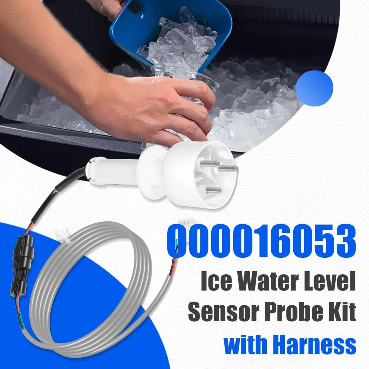 Bethesda Industrial 000016053 Ice Water Level Sensor Probe Kit with Harness for Manitowoc Ice Maker