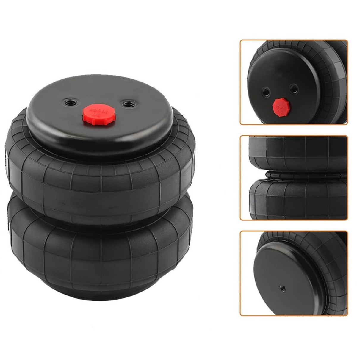 Bethesda Industrial Set of 2 Air Ride Suspension Bag Standard 2500 lb 1/2"npt Single Port Universal
