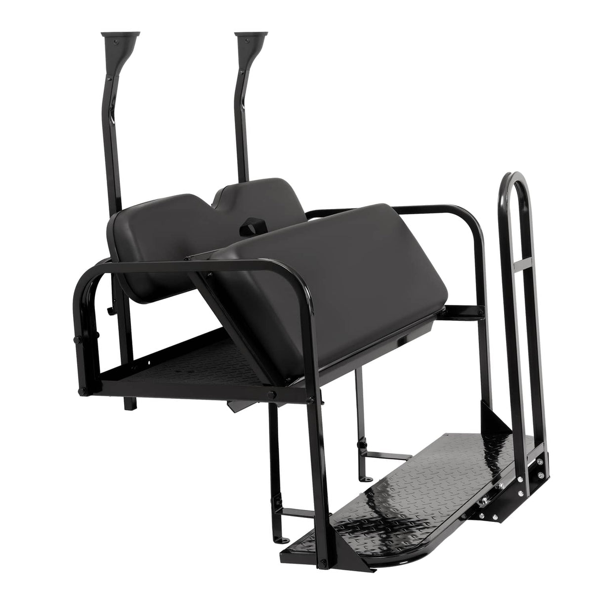 Bethesda Industrial Rear Flip Seat Back Seat Kit For Club Car PRECEDENT/TEMPO Golf Cart w/ Grab Bar