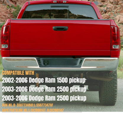 Bethesda Industrial 2PCS Tail Lights w/Circuit Board For 2002-2006 Dodge Ram 1500 2500 3500 Pickup