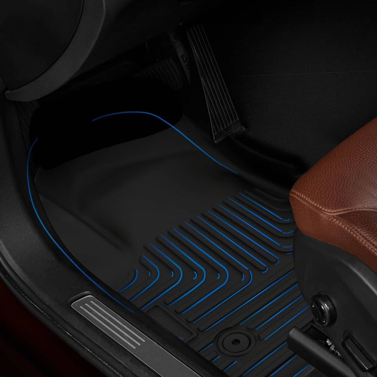 Bethesda Industrial 3D Floor Mats ForChevrolet Suburban GMC Yukon XL 2nd Row Bucket Seats 2021-2025