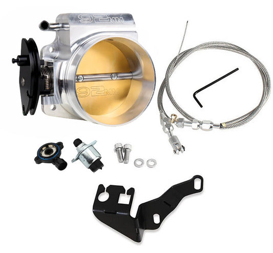 Bethesda Industrial 92MM LS Throttle Body with Position Sensors TPS IAC & Throttle Gas Cable Kits
