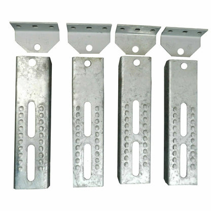 Bethesda Industrial 8PCS 10" Galvanized Swivel  Boat Trailer Vertical Bunk Board Brackets Bolster