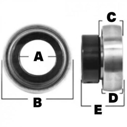 Bethesda Industrial Ball Bearing - Flat Edge fits John Deere 9650 950 JD9301