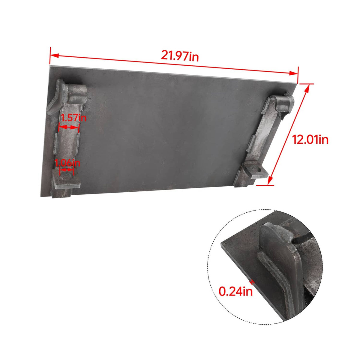 Bethesda Industrial Quick Attach Plate Mount Bracket Steel Fits Avant Loader Screw-On Heavy-Duty