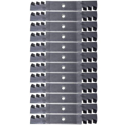 Bethesda Industrial 12PK Mulching Blades 48" for John Deere GX21784 LA145 LA140 LA165 X140 D140