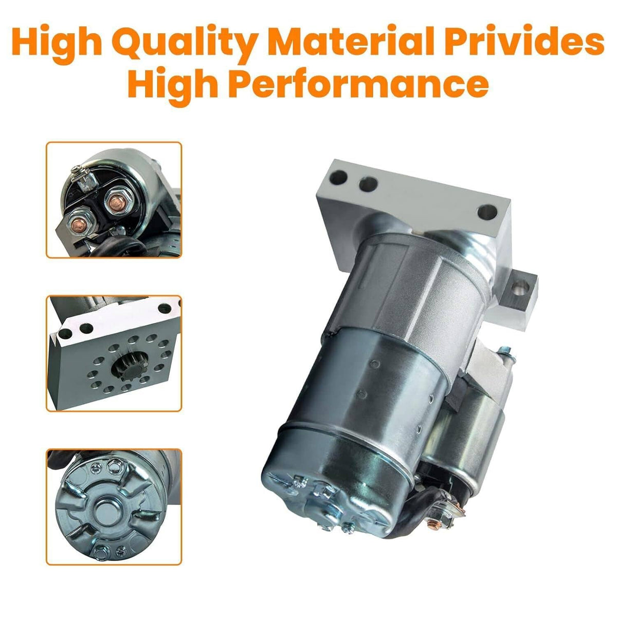 Bethesda Industrial Starter Motor for Chevy SBC BBC GM Super Mini High Torque 1.4KW CW 12V 10 Teeth