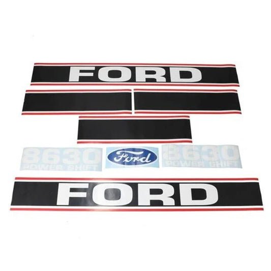Bethesda Industrial 8630 Hood Decal Set Mylar fits Ford 8630