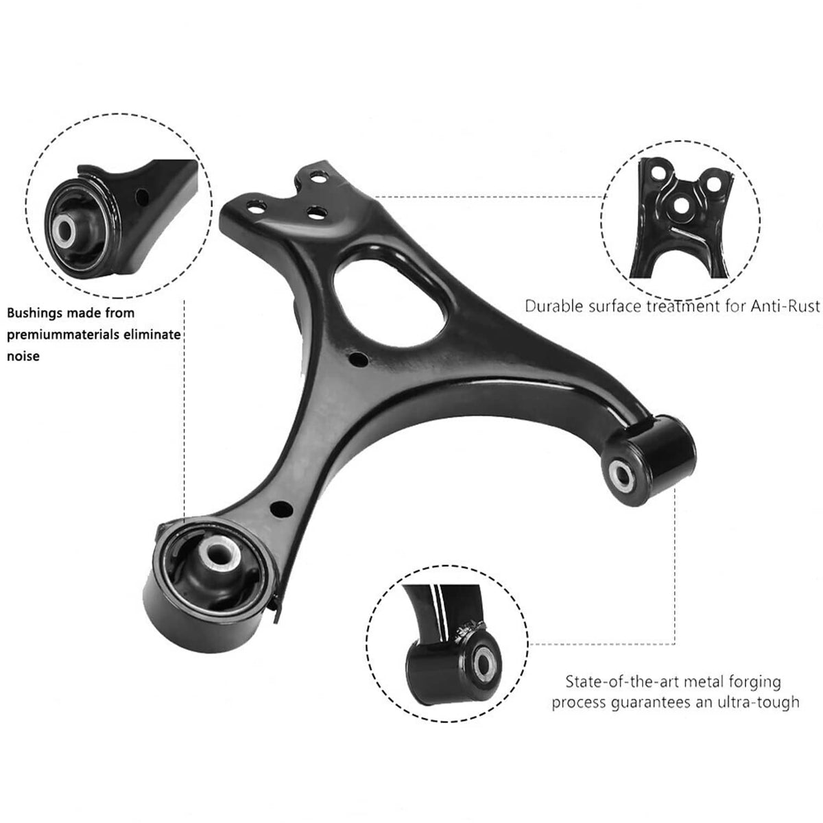 Bethesda Industrial 14Pcs Suspension Kit Front Lower Control Arms for Honda Civic 2006-2011 K620383
