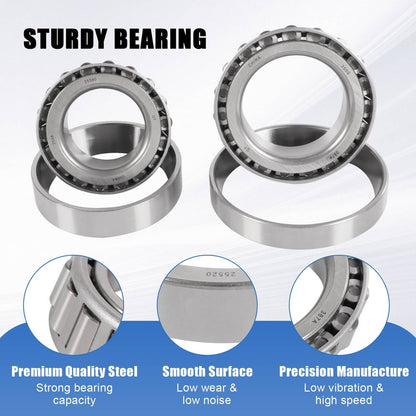 Bethesda Industrial Trailer Bearing Kit For Dexter 10K GD 10-51 Seal Axle After 2009 9-123 8-415