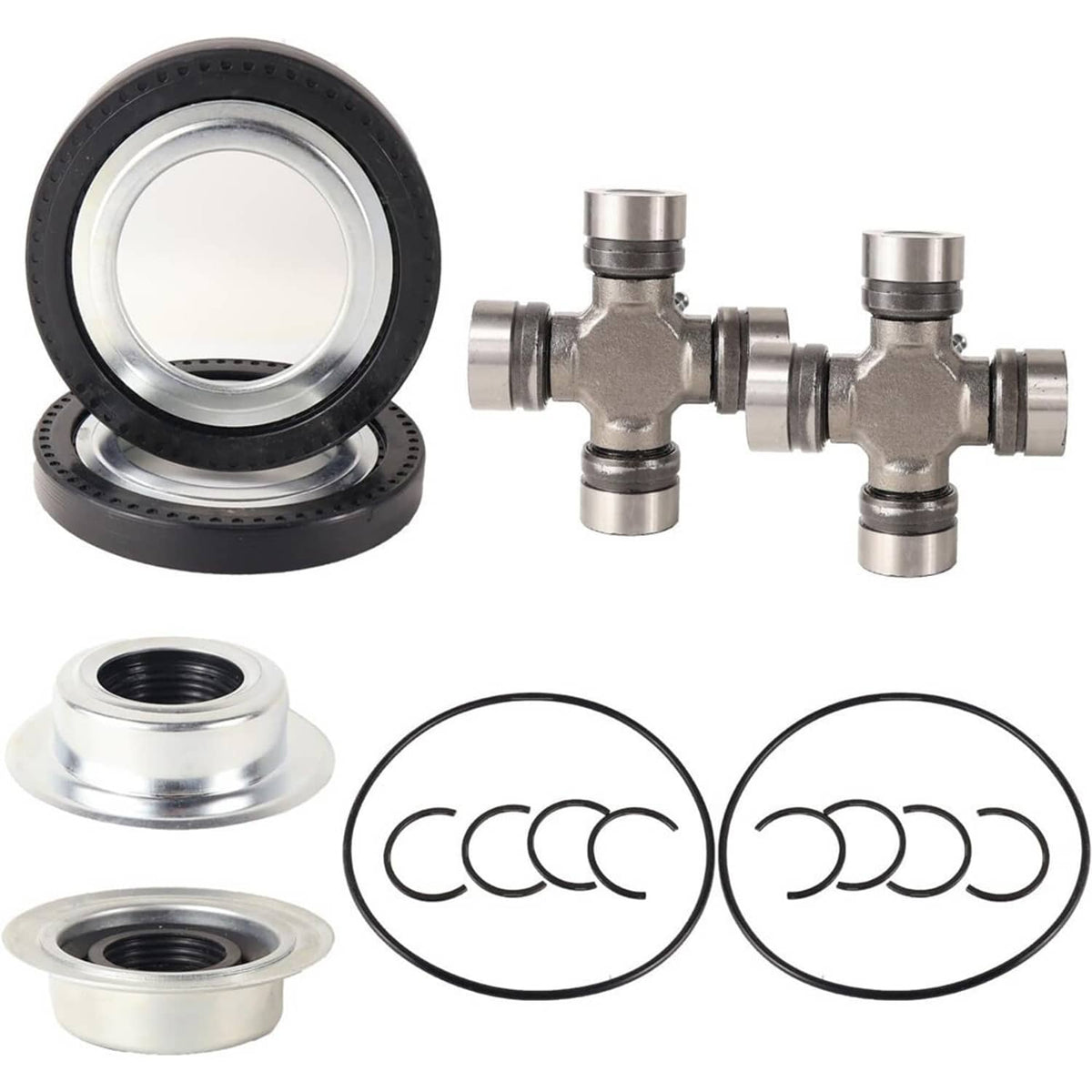 Bethesda Industrial New Front Axle Seal & Greaseable U Joint Kit for 05-14 Ford F250 F350 Super Duty