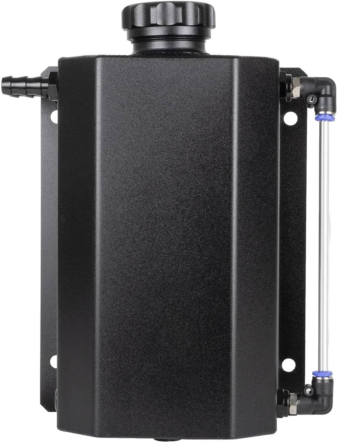 Bethesda Industrial Black 2L Radiator Coolant Overflow Water Bottle Expansion Reservoir Tank +Cap