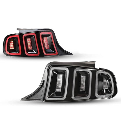 Bethesda Industrial For 2010-2014 Ford Mustang Full LED w/ Sequential Tail Lights Black Brake Lamps