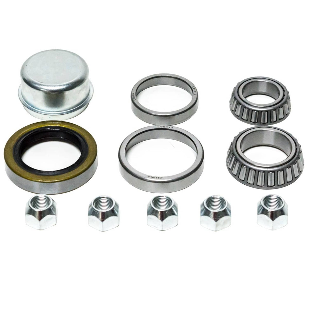Bethesda Industrial (2) K2-100 3,500 3500 lb.Trailer Bearing Kit L44649/10 L68149/11 Bearings Seal