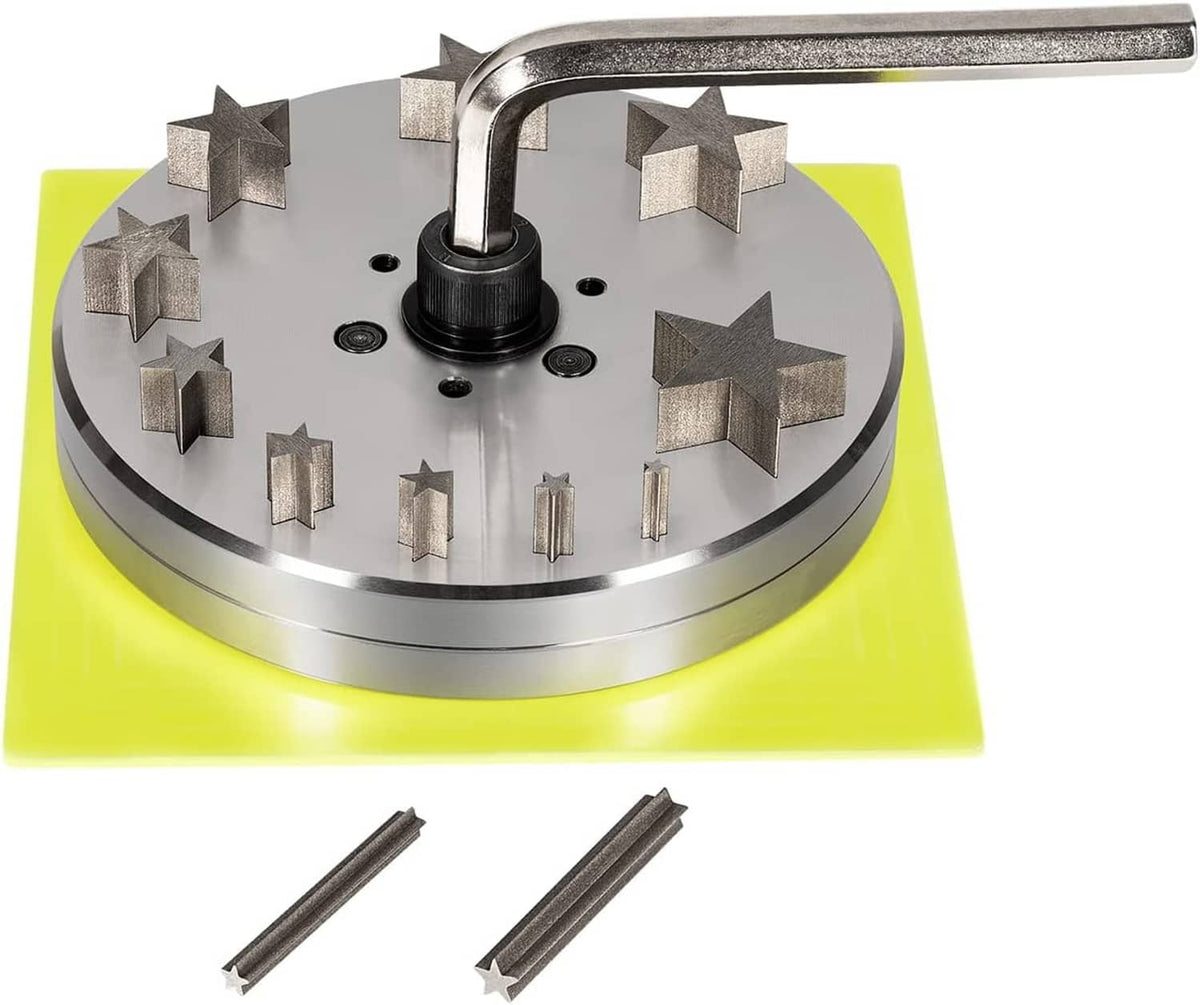 Bethesda Industrial Disc Cutter 5mm to 31mm With 10 Punches For Star Shapes Stamping Blanks Star