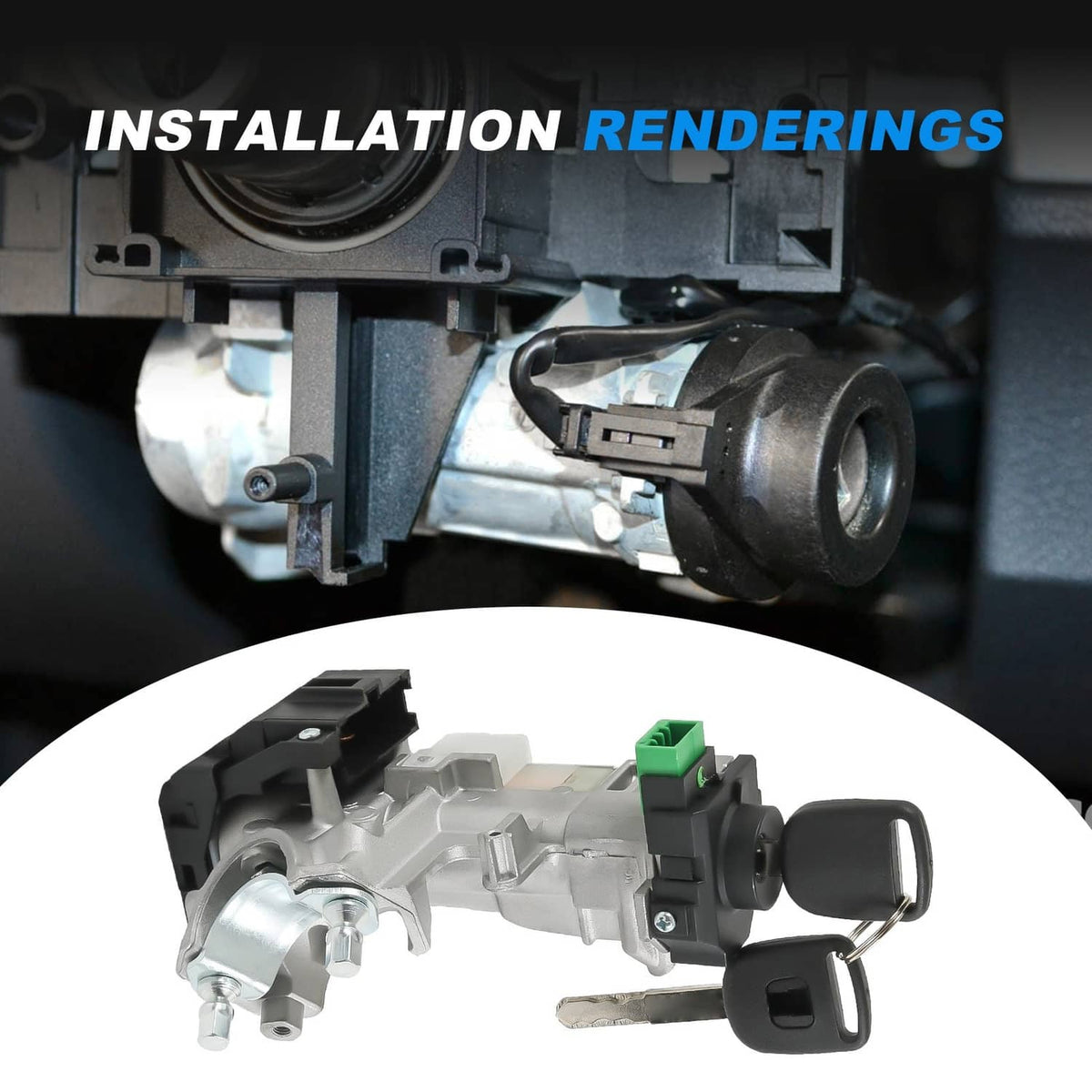 Bethesda Industrial 35100-SDA-A71 Ignition Switch Lock Cylinder Auto Trans w/2 Keys for Honda Accord