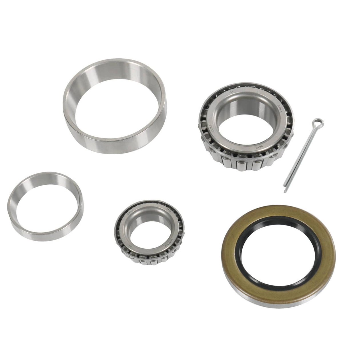 Bethesda Industrial 5200# Bearing Axle Kit 25580+ LM67048 1.25" Bearing Trailer Wheel & Mobile Home