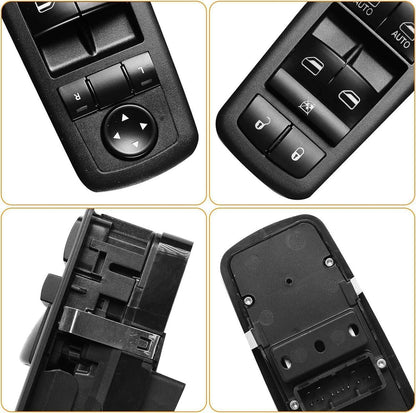 Bethesda Industrial New Front Driver Side Window Switch For 2016-2018 Ram 1500 2500 56046823AE Black