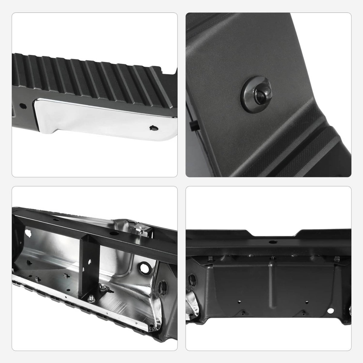 Bethesda Industrial For 2008-2016 Ford F250 F350 Super Duty Rear Step Bumper Assembly w/ Sensor Hole