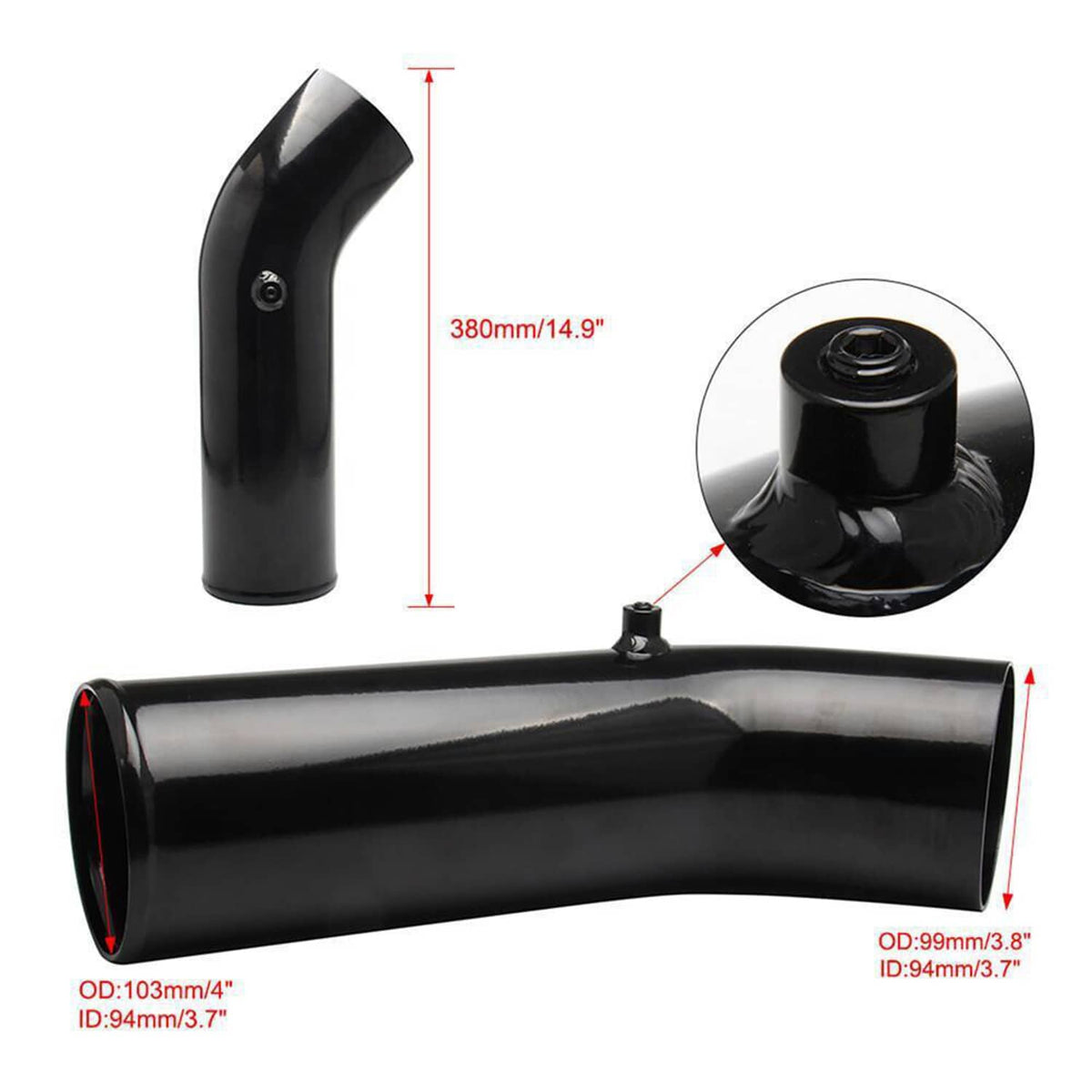 Bethesda Industrial Car Cold Air Intake Kit & Filter for 1999.5-2003 Ford F250 F350 7.3L Powerstroke